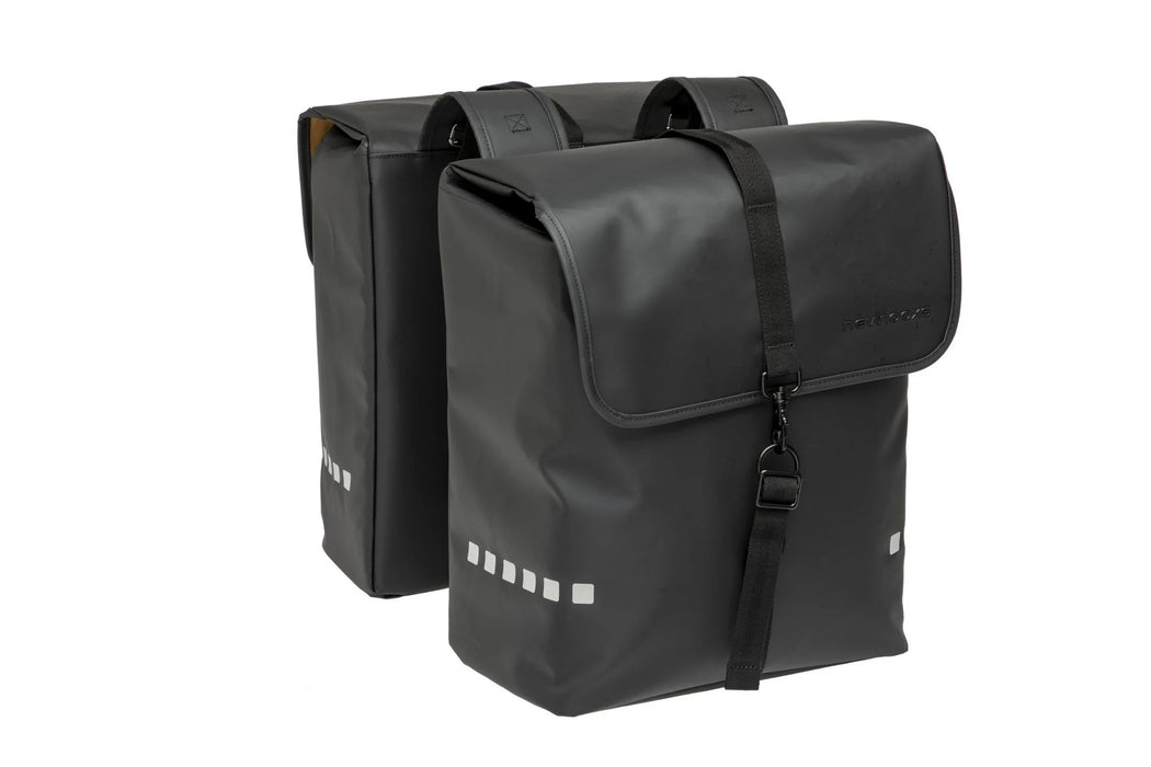 Fietstassen dubbel | New Looxs Odense | 2x39 Liter | Zwart