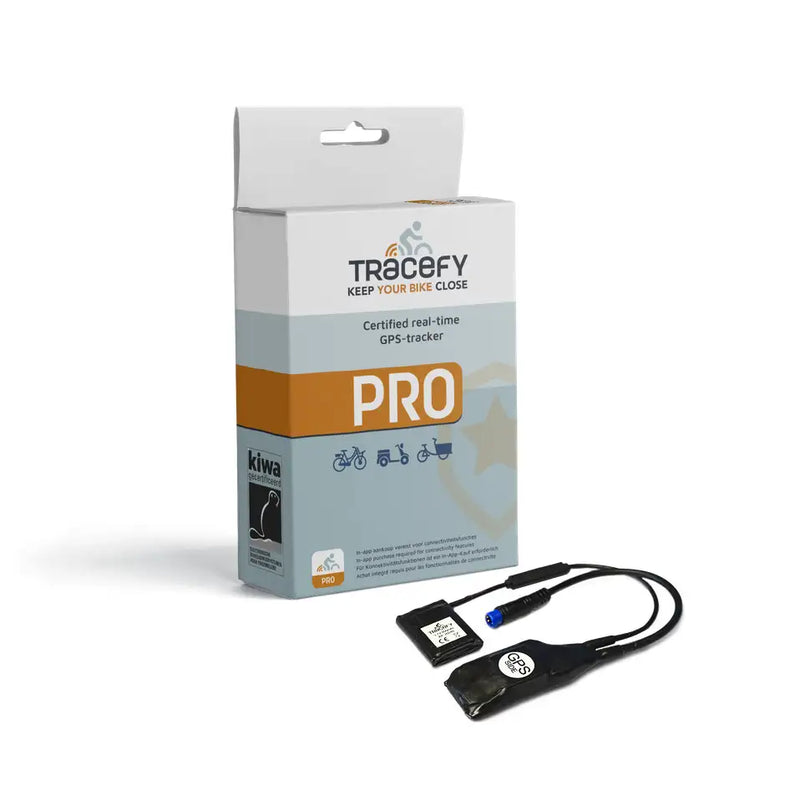 Tracefy PRO GPS-tracker – Compacte, lichtgewicht beveiliging voor je e-bike