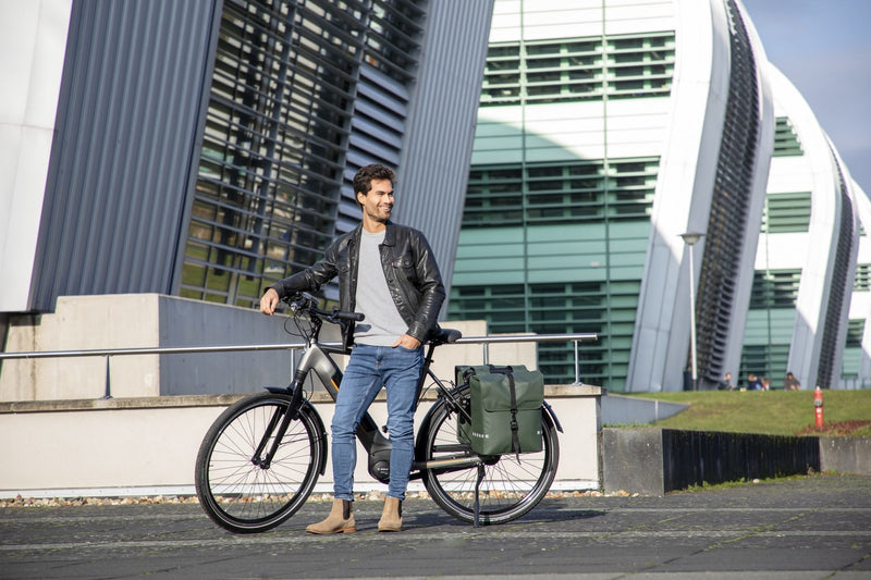 Fietstassen dubbel | New Looxs Odense | 2x39 Liter | Zwart